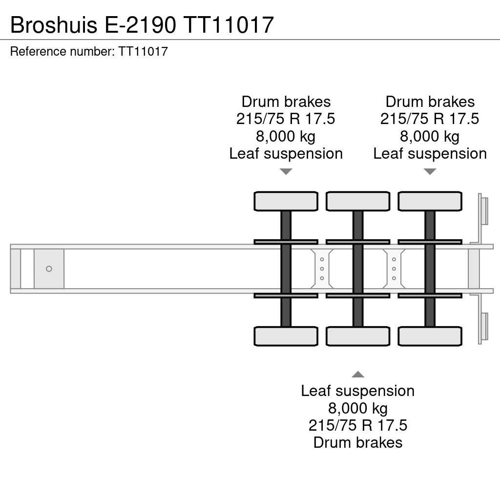 Broshuis E-2190 Naczepy niskopodłogowe