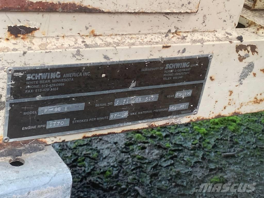 Schwing P88E Samojezdne pompy do betonu