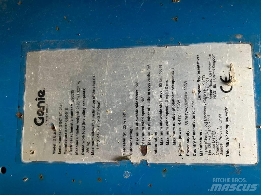Genie GS 4047 Podnośniki nożycowe
