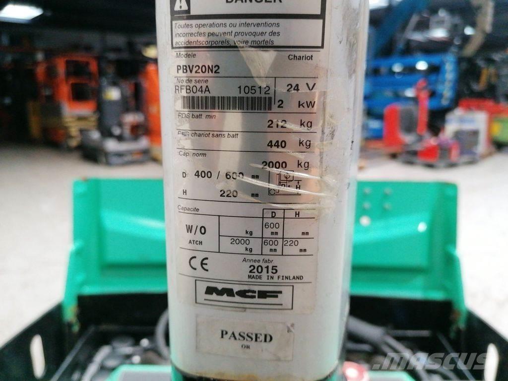 Mitsubishi PBV20N2 Wózki widłowe unoszące