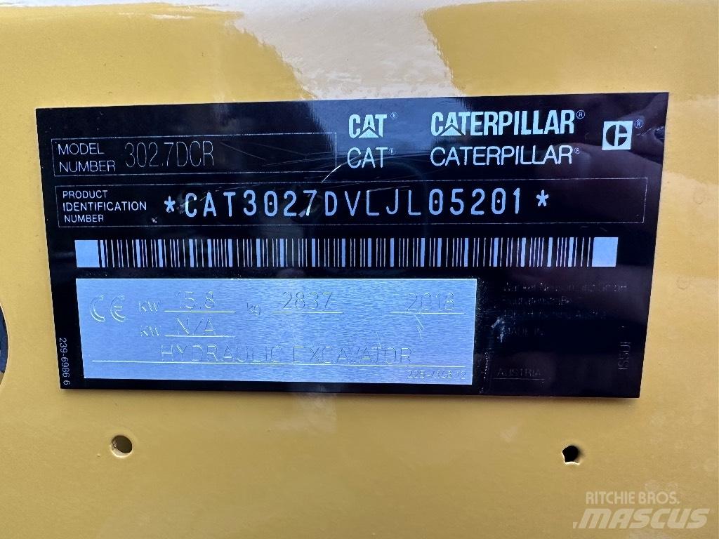 CAT 302.7 D CR Minikoparki