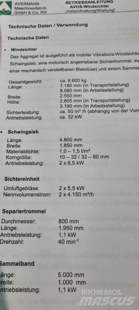 Avermann FDT 200M Sprzęt segregujący