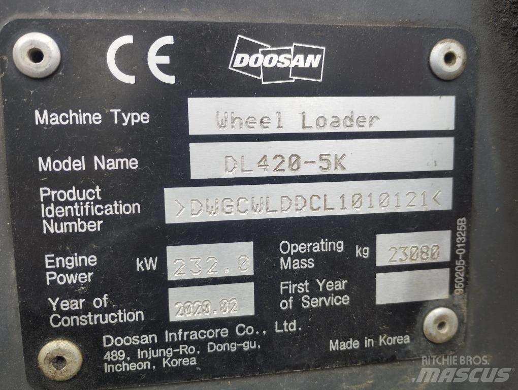 Doosan DL 420-5 Ładowarki kołowe