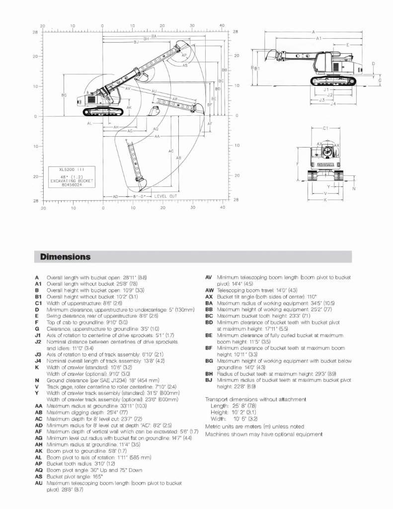 Gradall XL 5200 III Koparki gąsienicowe