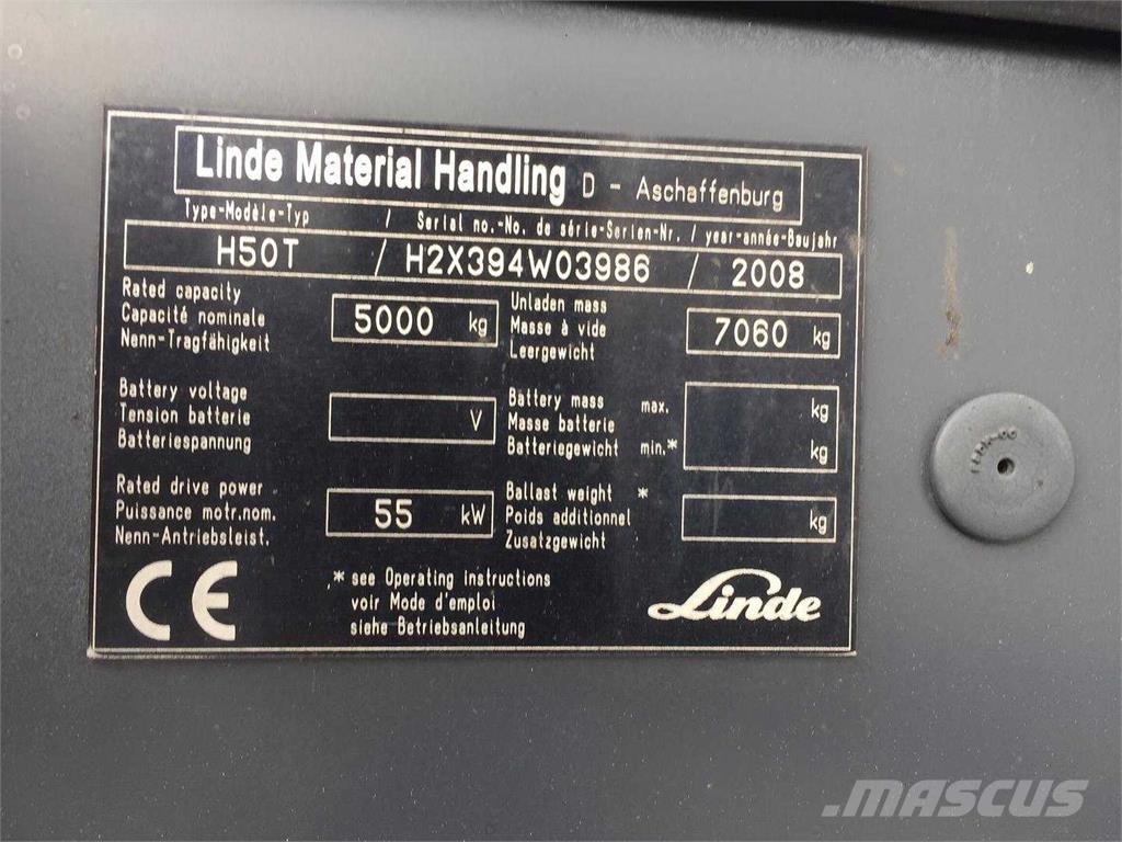 Linde H50T Wózki LPG