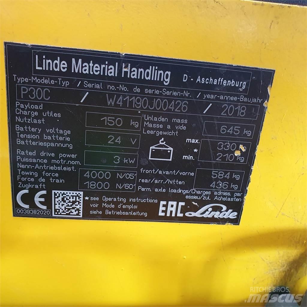Linde P30C Wózki widłowe samochodowe ciągnące