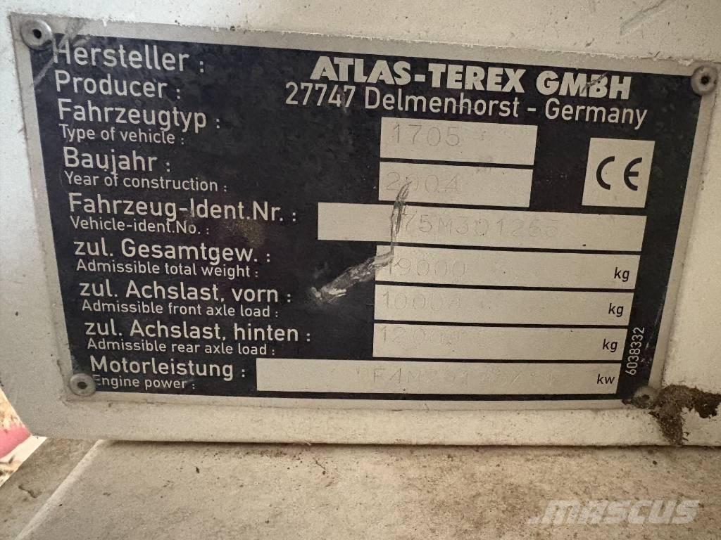 Terex 1705m Koparko-ładowarki