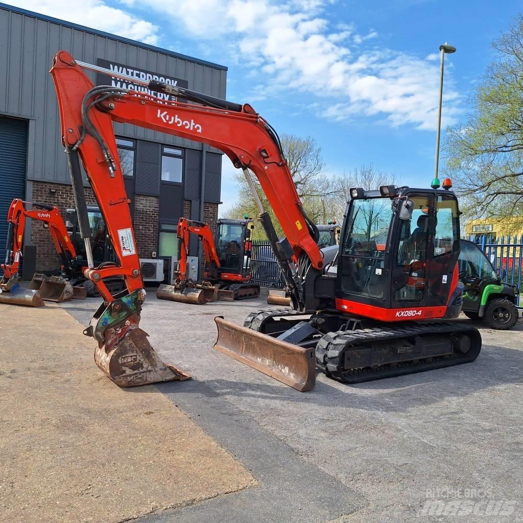 Kubota KX080-4 Midikoparki  7t - 12t