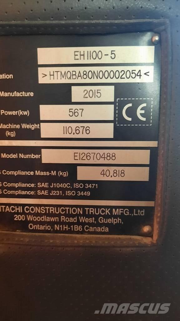 Hitachi EH 1100-5 Wozidła sztywnoramowe