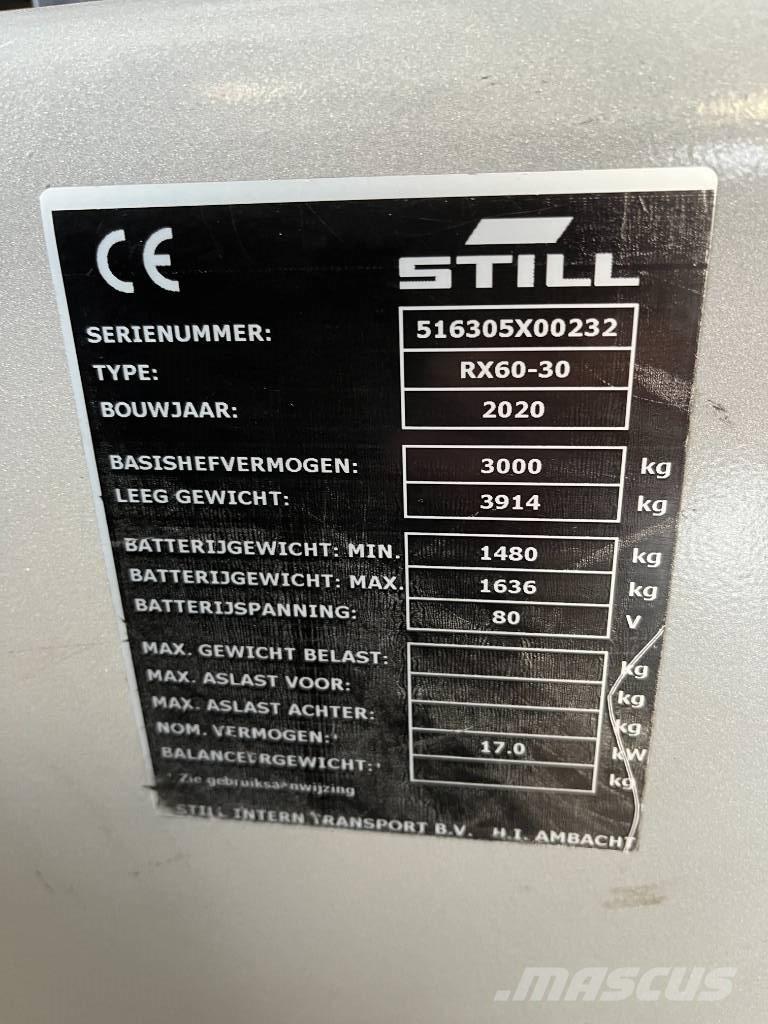 Still RX 60-30 Wózki elektryczne