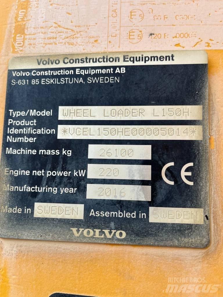 Volvo L150H Ładowarki kołowe