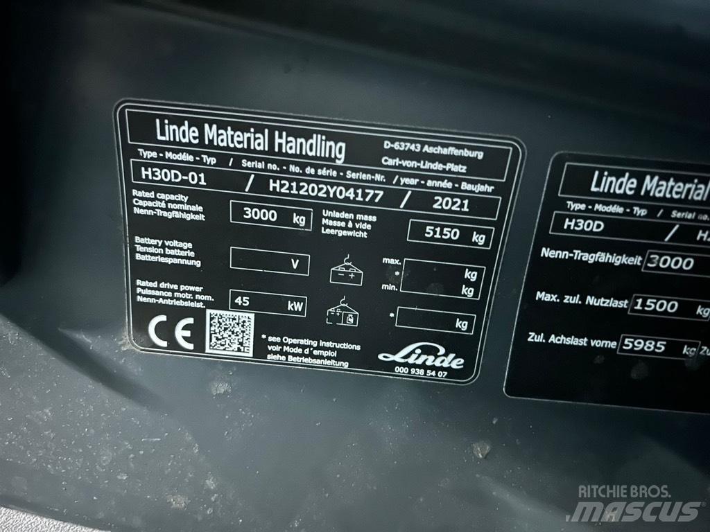 Linde H30D/1202 Wózki Diesla