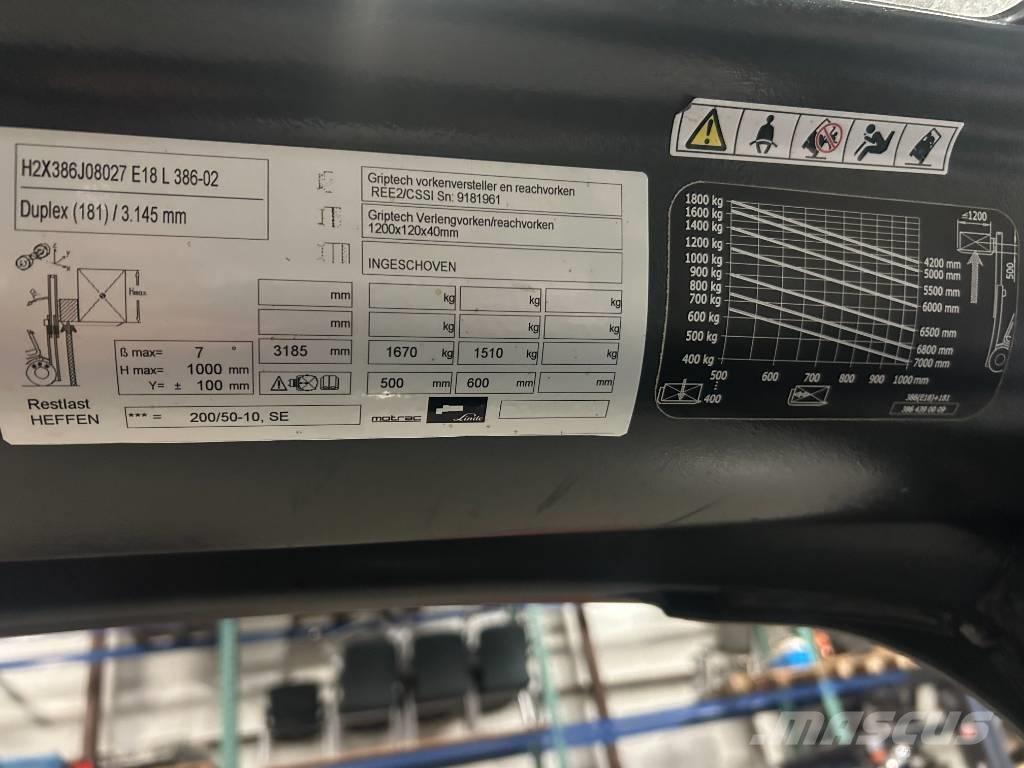 Linde e18l-02 Wózki elektryczne