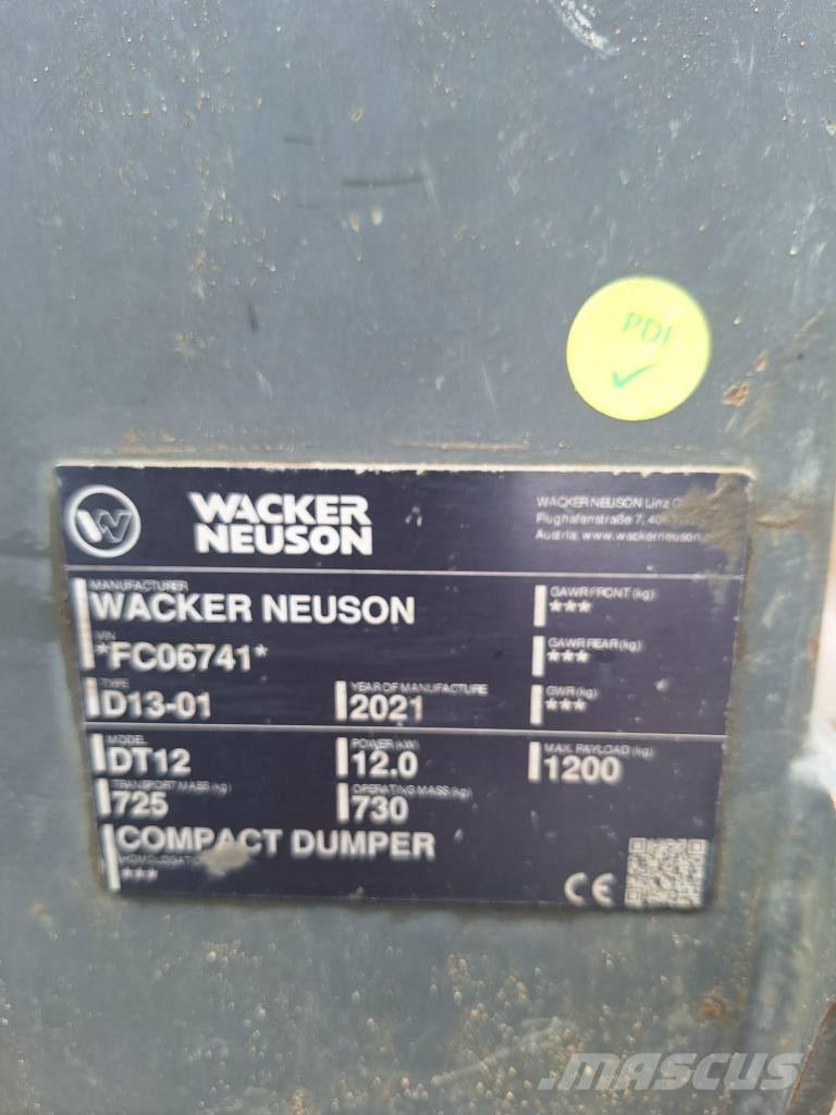 Wacker Neuson DT 12 Wozidła gąsienicowe