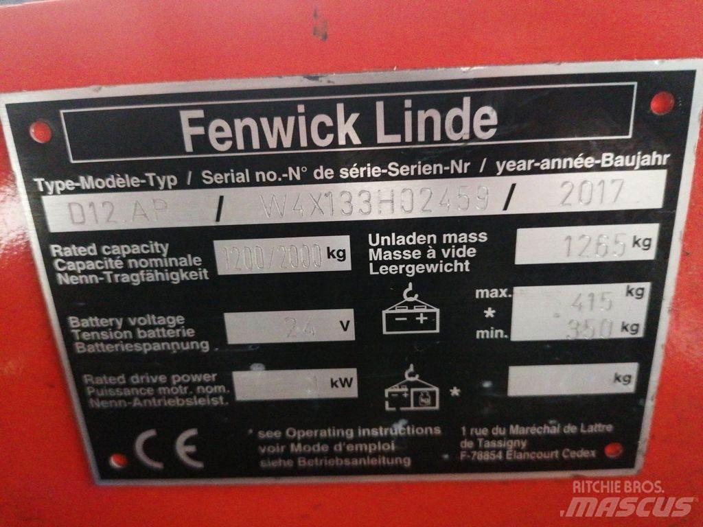 Linde D12AP Wózki widłowe unoszące z dyszlem