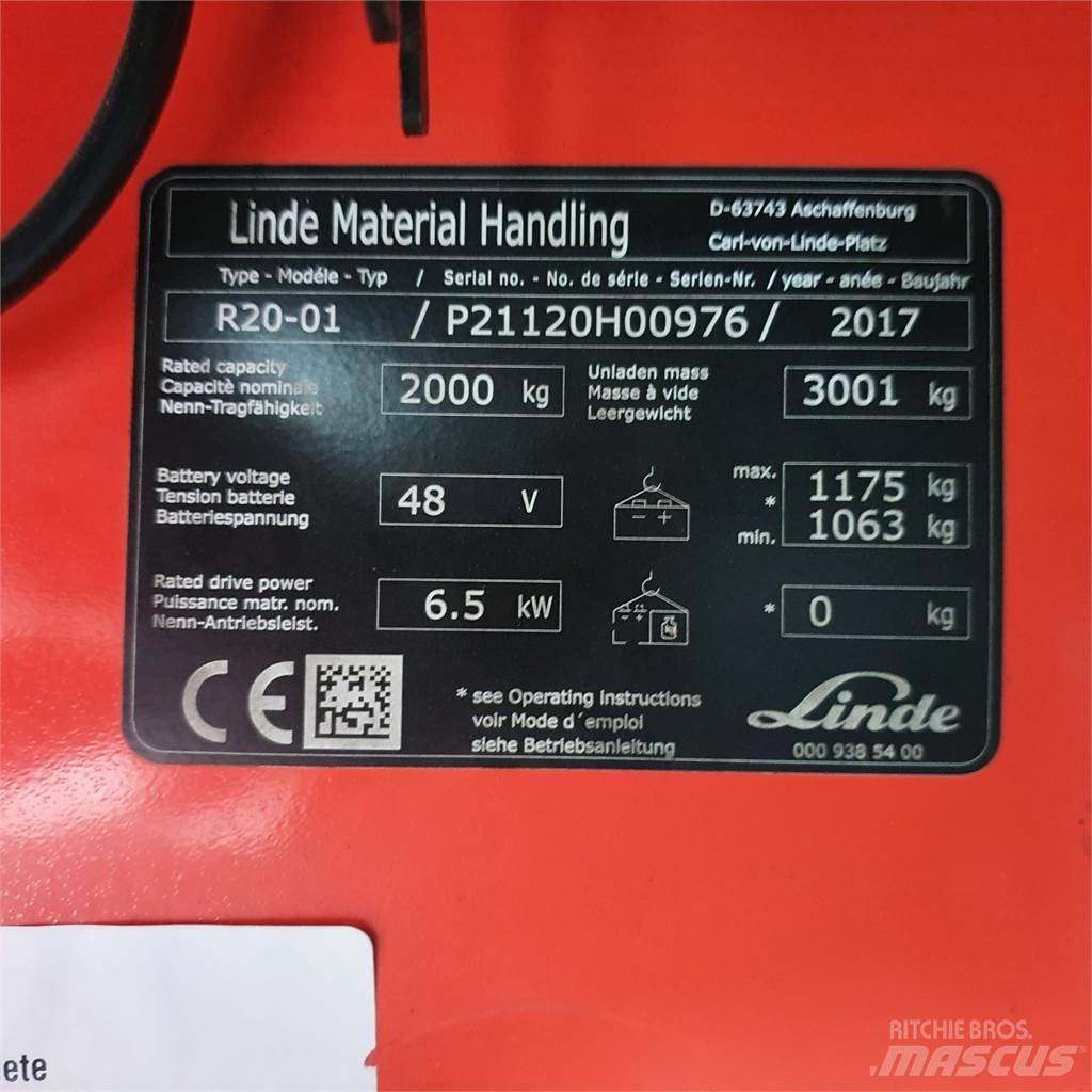 Linde R20 Wózki widłowe wysokiego składowania