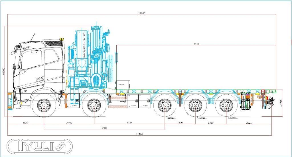 Volvo FH 13 540 Żurawie samochodowe