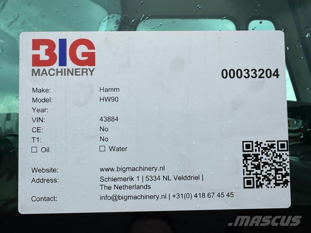 Hamm HW90 / 8 Walce dwubębnowe