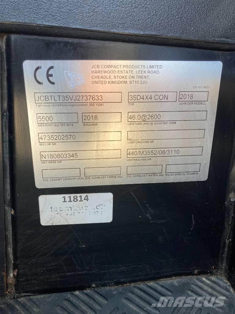 JCB TLT 35 D 4x4 Ładowarki teleskopowe