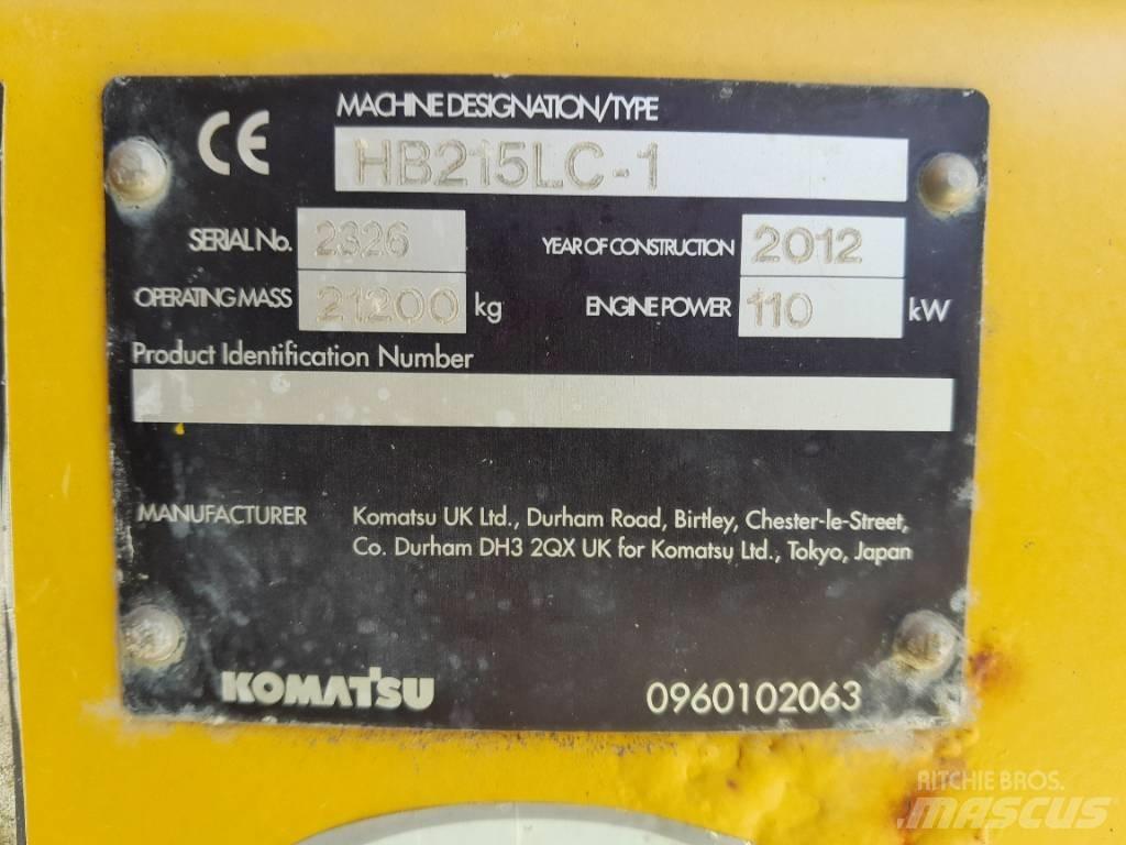 Komatsu HB215LC-1 Koparki gąsienicowe