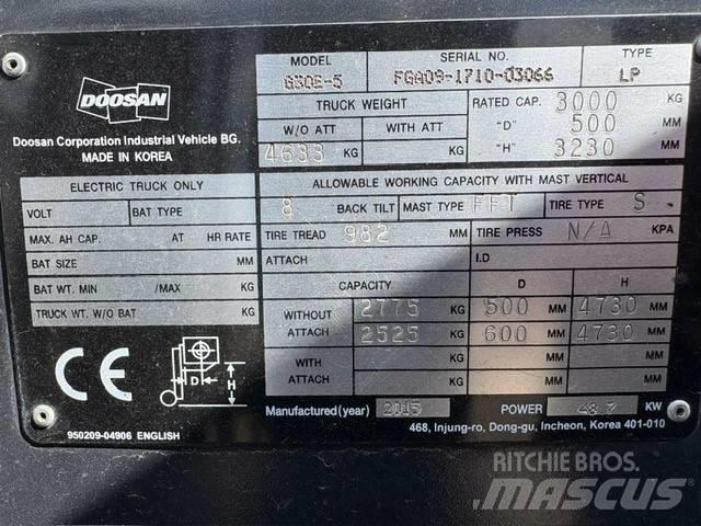 Doosan G 30 E-5 Wózki LPG