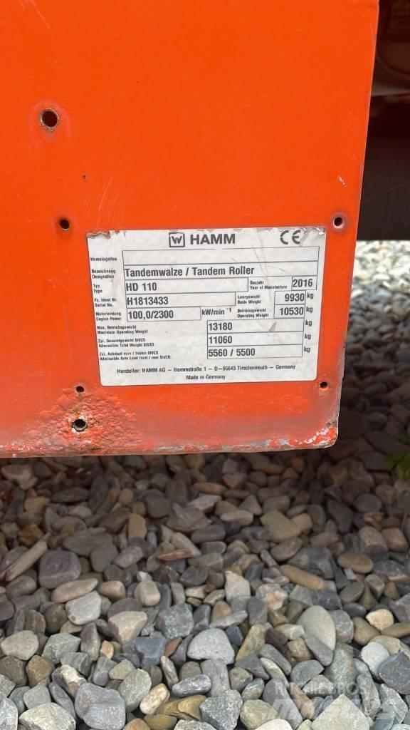 Hamm HD 110 Walce dwubębnowe