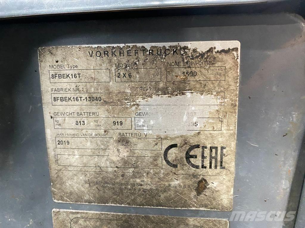 Toyota 8FBEK16T Wózki elektryczne