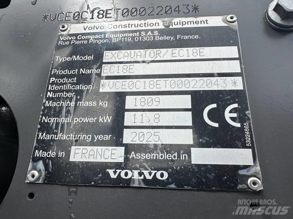 Volvo EC 18 E Minikoparki