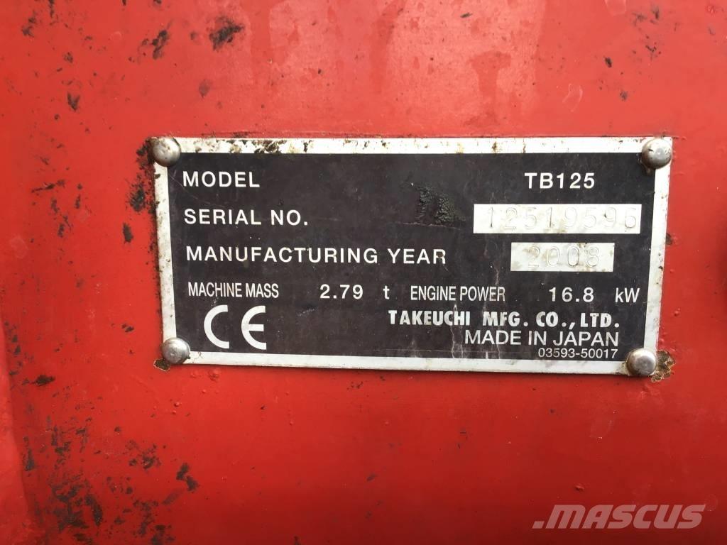Takeuchi TB 125 Minikoparki