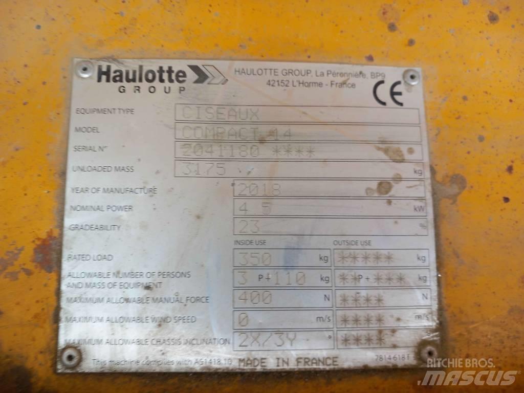 Haulotte Compact 14 Podnośniki nożycowe