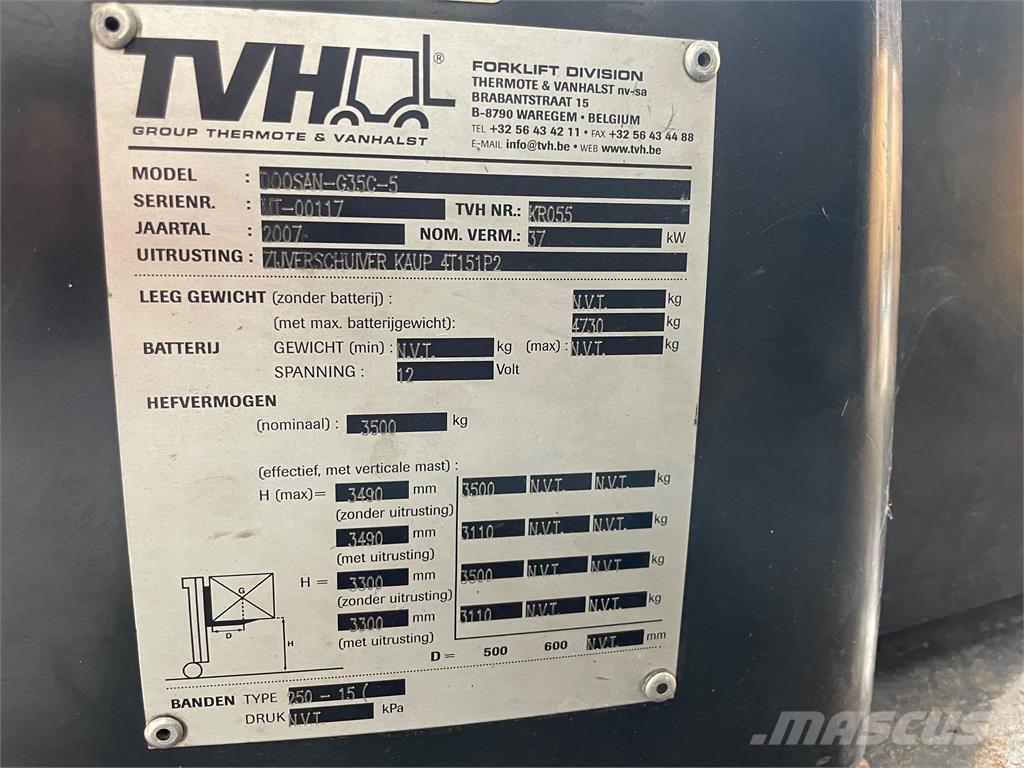 Doosan G35C-5 Wózki LPG