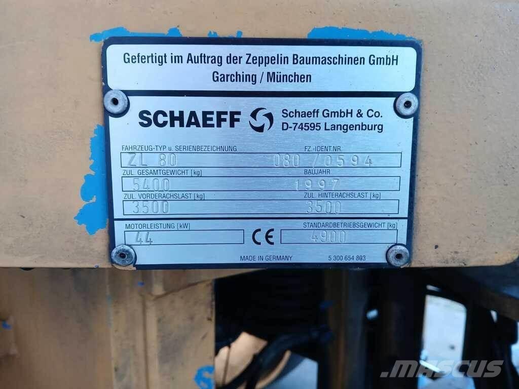 Schaeff ZL 80 Ładowarki kołowe