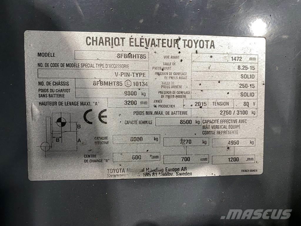 Toyota 8FBMHT85 Wózki elektryczne