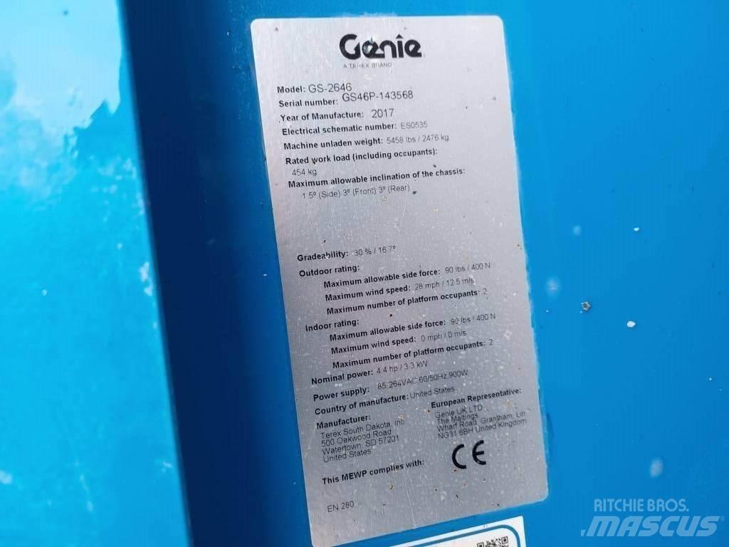 Genie GS 2646 Podnośniki nożycowe