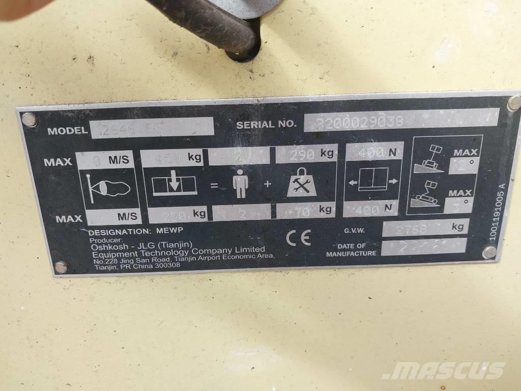 JLG ES 2646 Podnośniki nożycowe