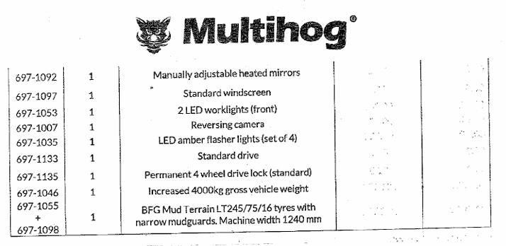Multihog CX75 Ciągniki rolnicze