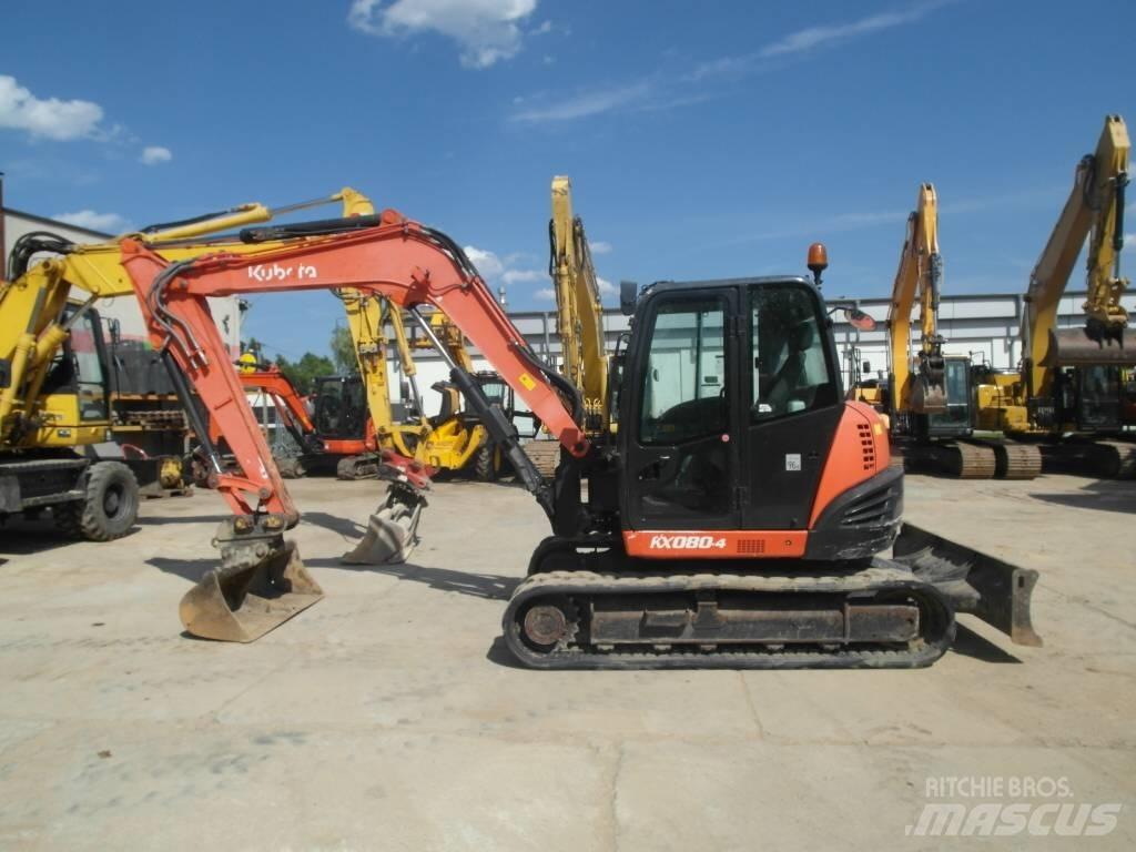 Kubota KX 080-4 Midikoparki  7t - 12t