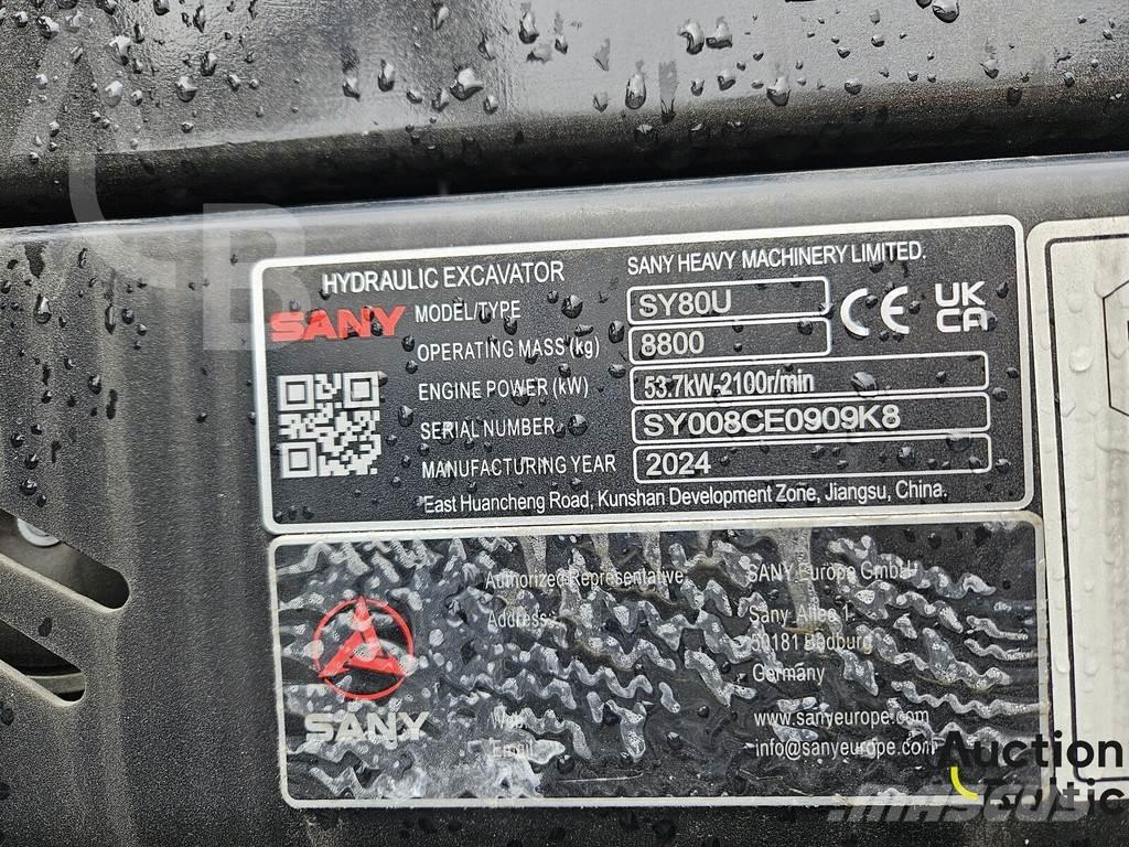Sany SY80U Midikoparki  7t - 12t