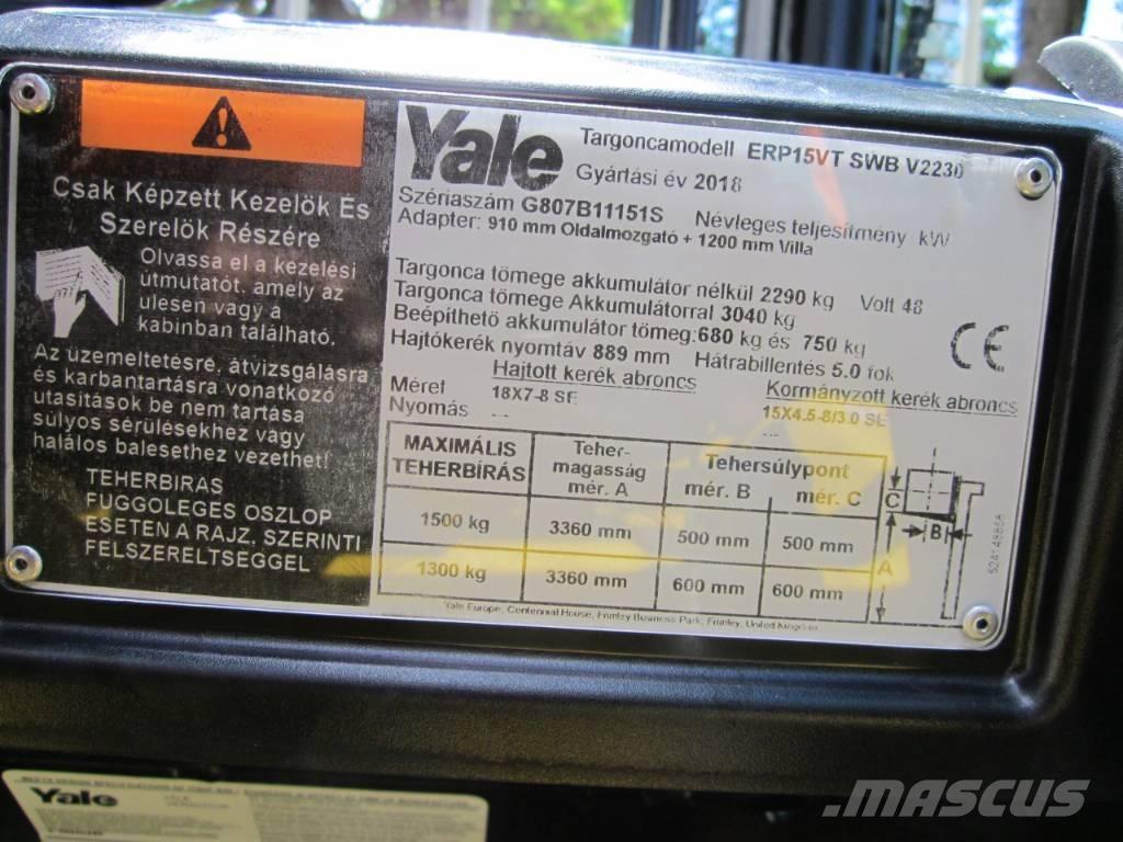 Yale ERP15VT Wózki elektryczne