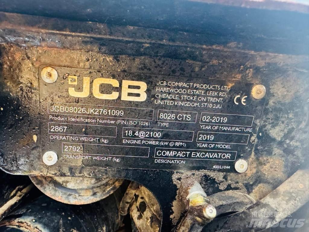 JCB 8026 CTS Minikoparki