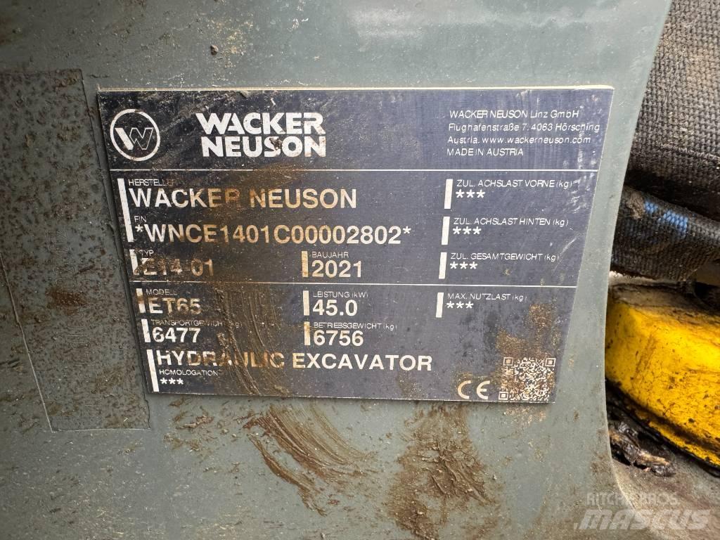 Wacker Neuson ET65 Koparki gąsienicowe