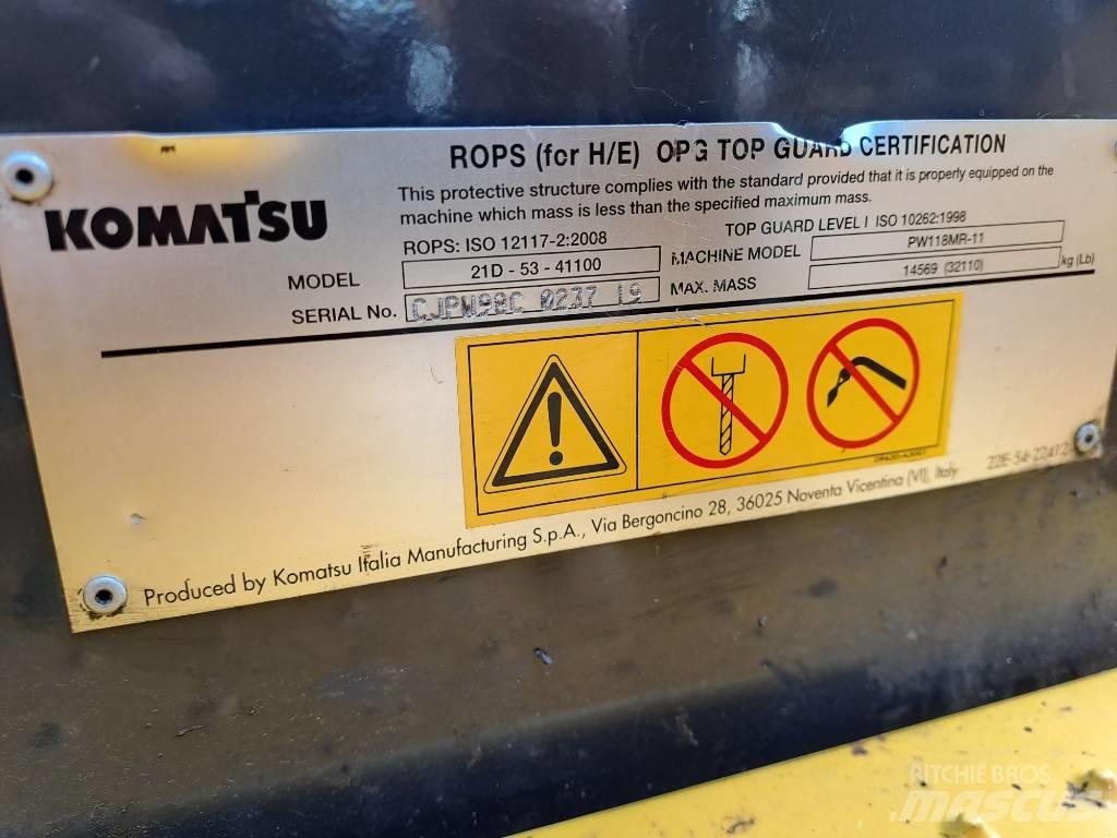 Komatsu PW118MR-11 Koparki kołowe