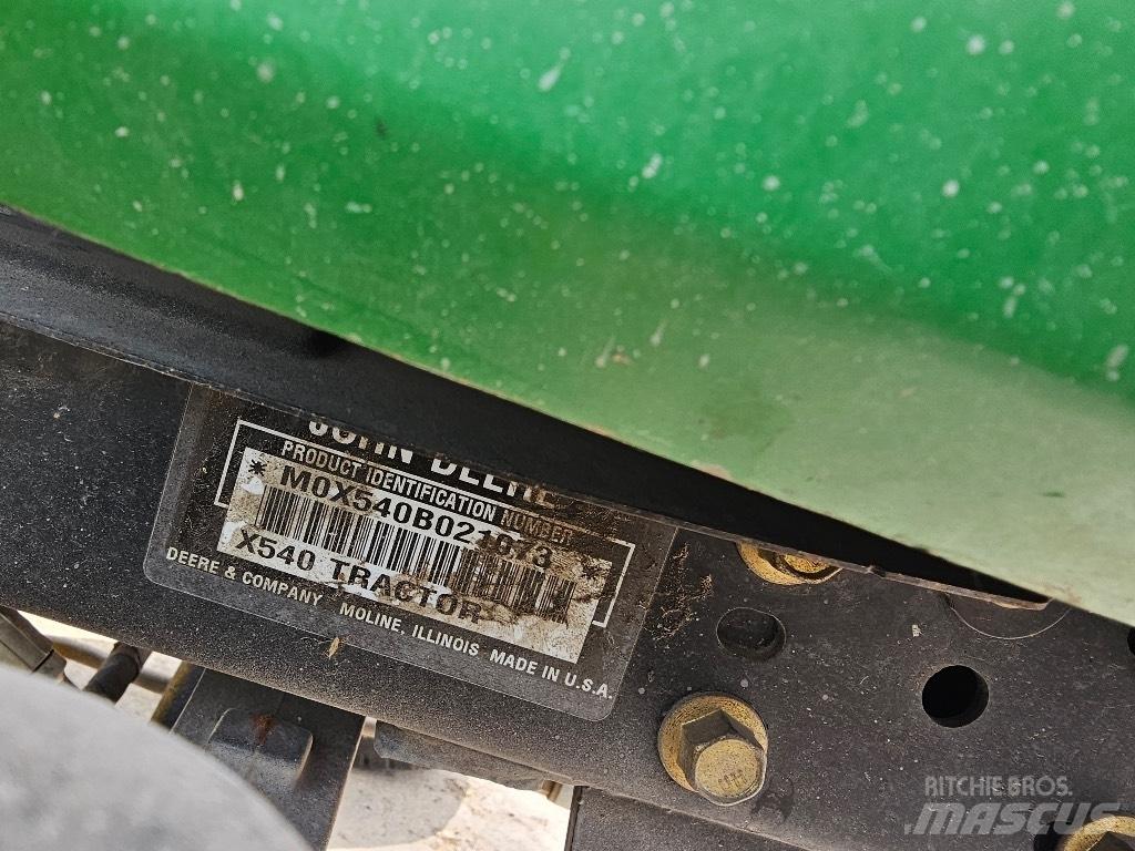 John Deere X 540 Mikrociągniki