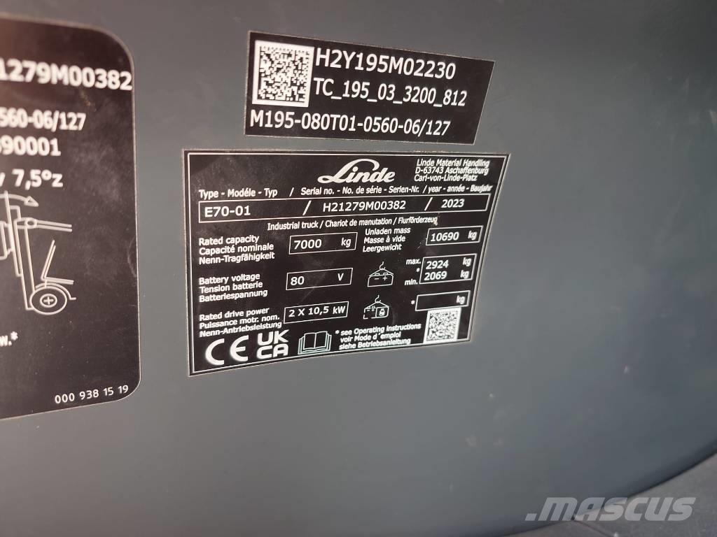 Linde E 70/1279 Wózki elektryczne