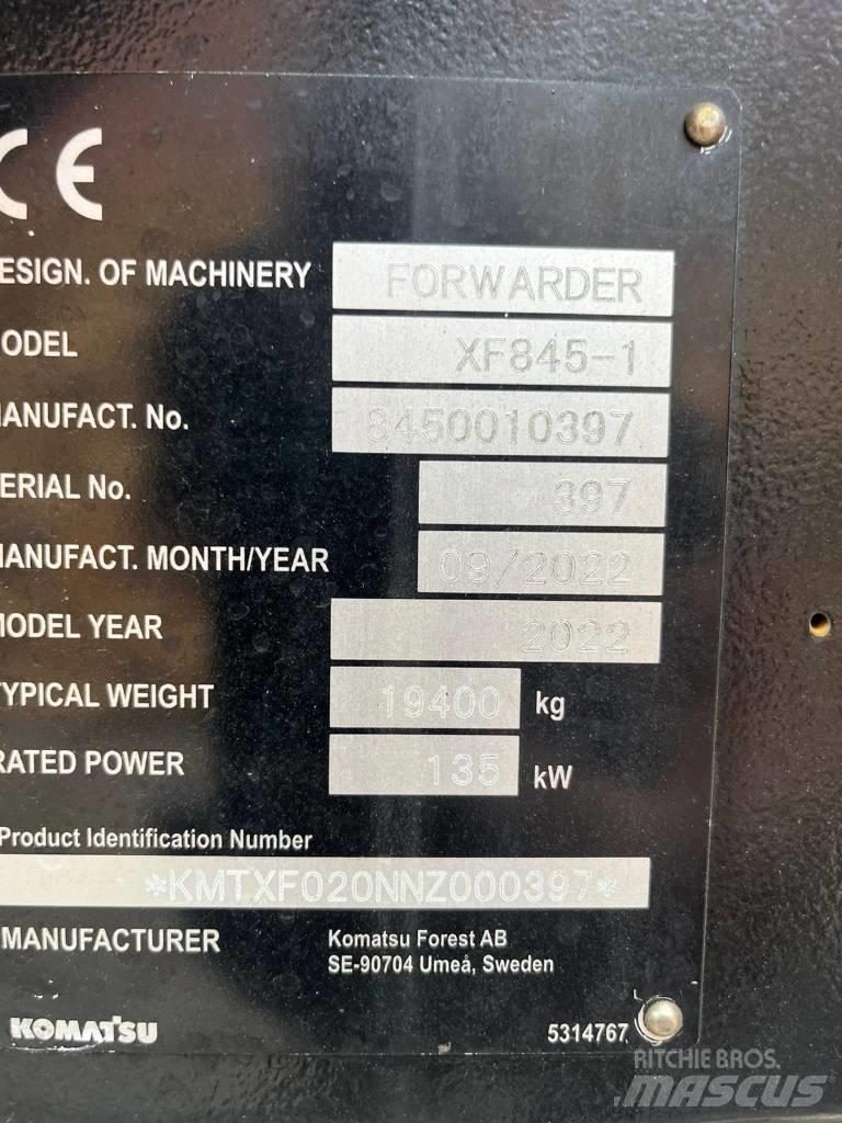 Komatsu 845-1 Forwardery