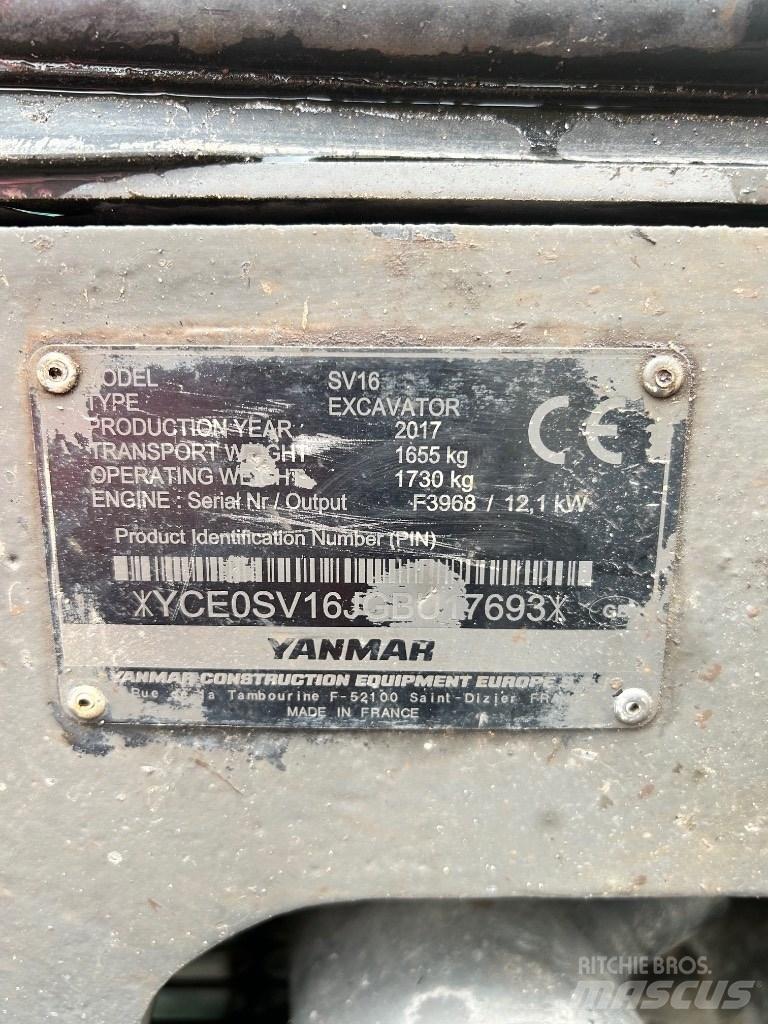 Yanmar SV 16 Minikoparki
