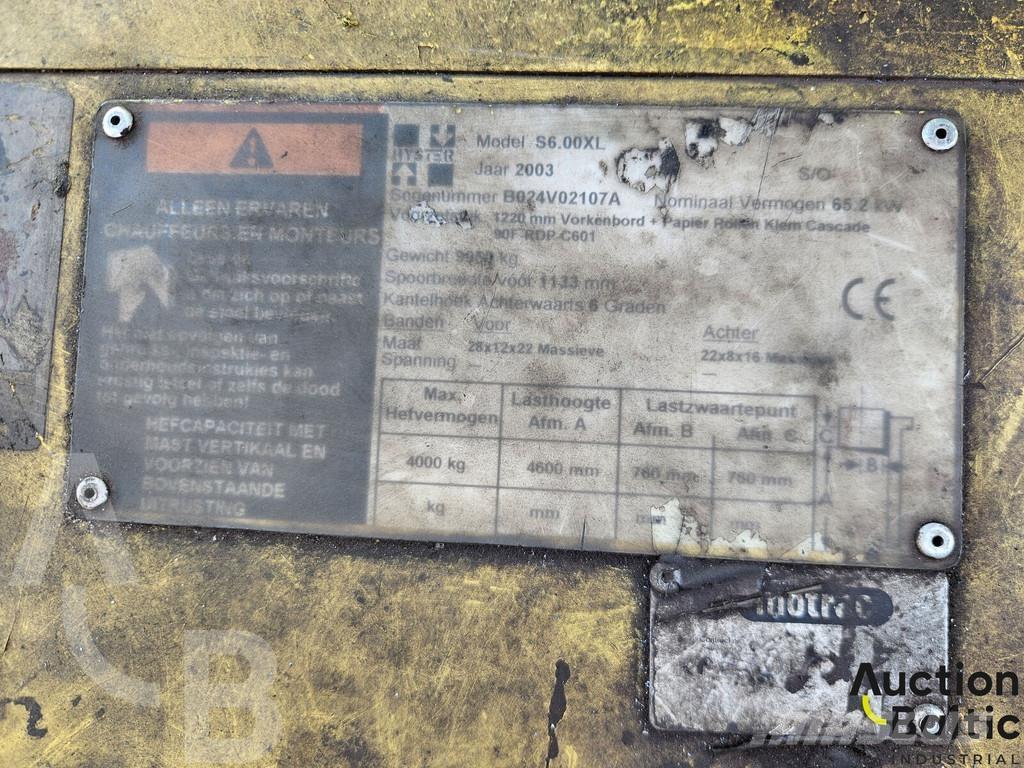 Hyster S6.00XL Wózki widłowe inne
