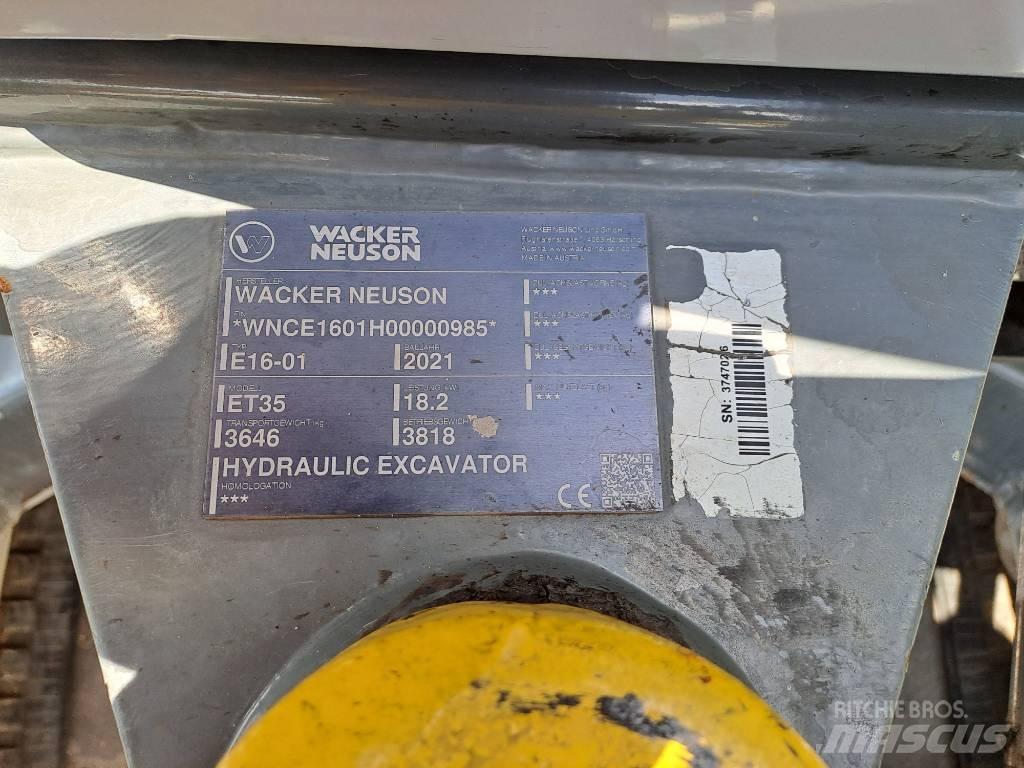 Wacker Neuson ET35 Koparki gąsienicowe