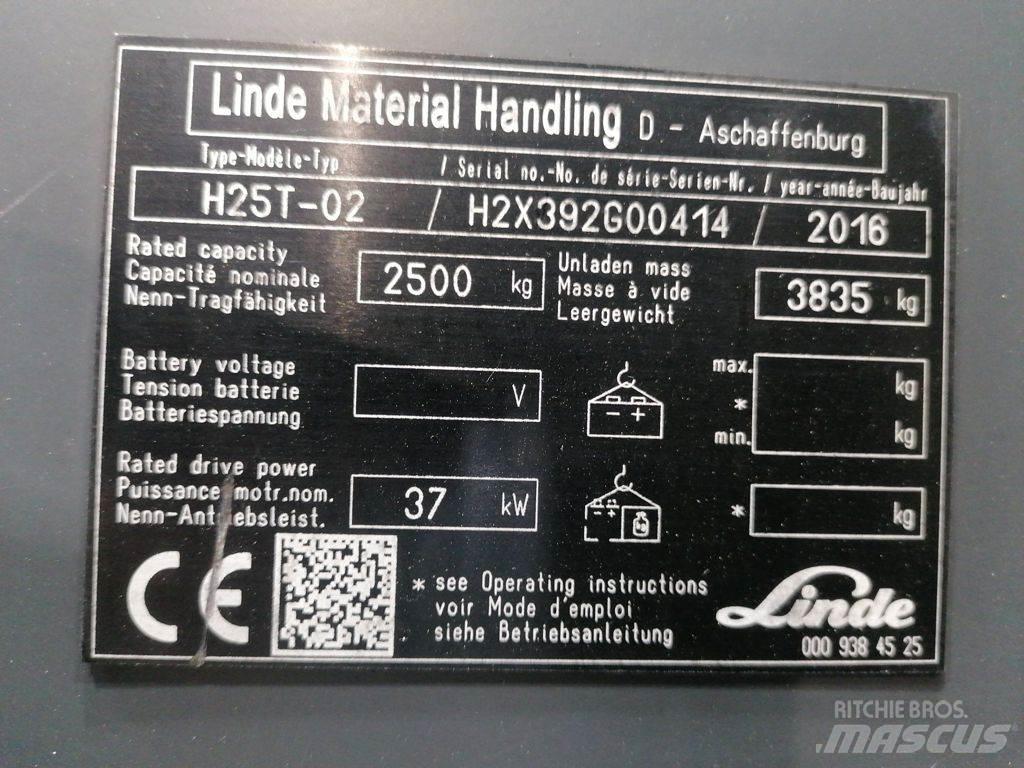 Linde H25T-02 Wózki LPG