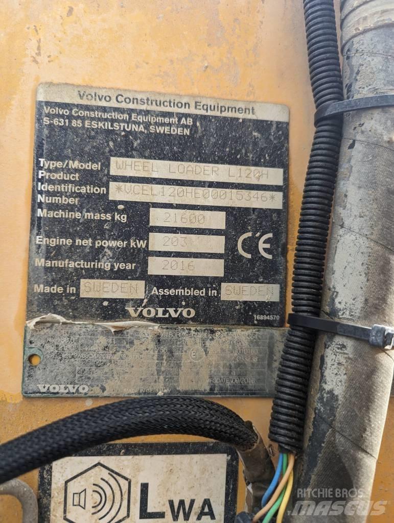 Volvo L 120 H Ładowarki kołowe